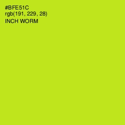#BFE51C - Inch Worm Color Image